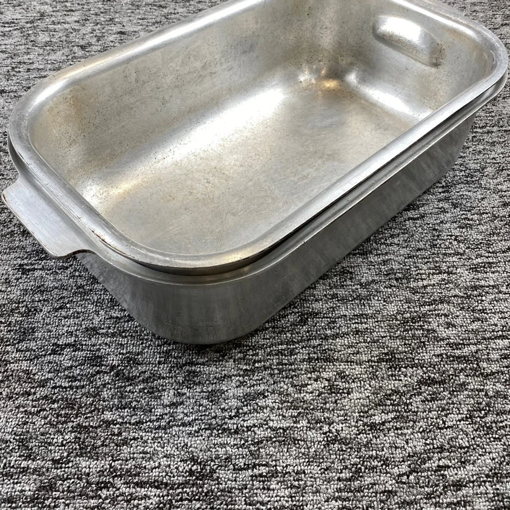 Vintage Kitchen Craft Aluminum Roast Oven Roaster 1940s 1950s USA 18.75 Inch